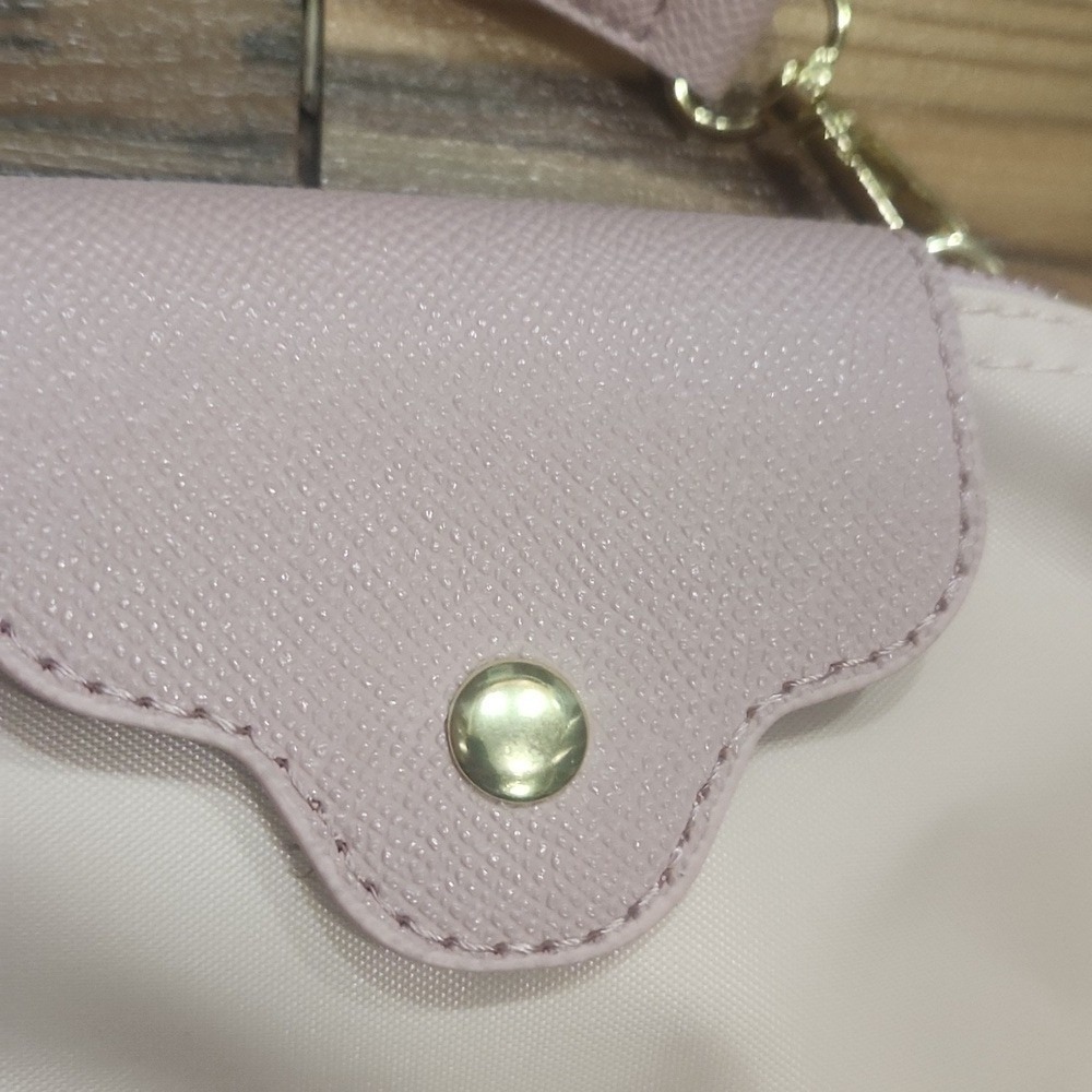 Mini Le Pliage‎ Style Baby Pink Bag With Long Strap - Picture 2 of 3